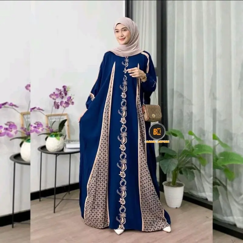 Kaftan Premium Gamis Abaya Import Bahan Rayon - Daster Kekinian Muslim Wanita