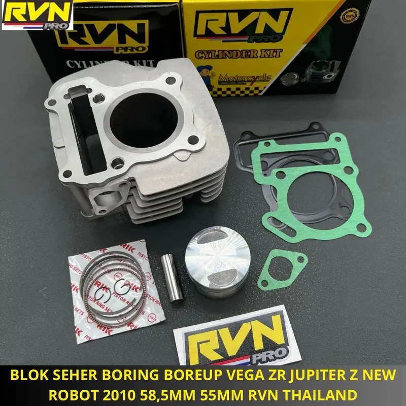 BLOK SEHER BORING BORE UP VEGA ZR VEGAZR JUPITER Z NEW ROBOT 2010 58,5MM 58 MM 55MM 55 MM RVN THAILAND 1