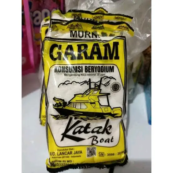 PAKET 1KG HEMAT ISI 5 PCS GARAM DAPUR MURNI BERYODIUM CAP KATAK 200 GRAM GARAM CAP KATAK 2