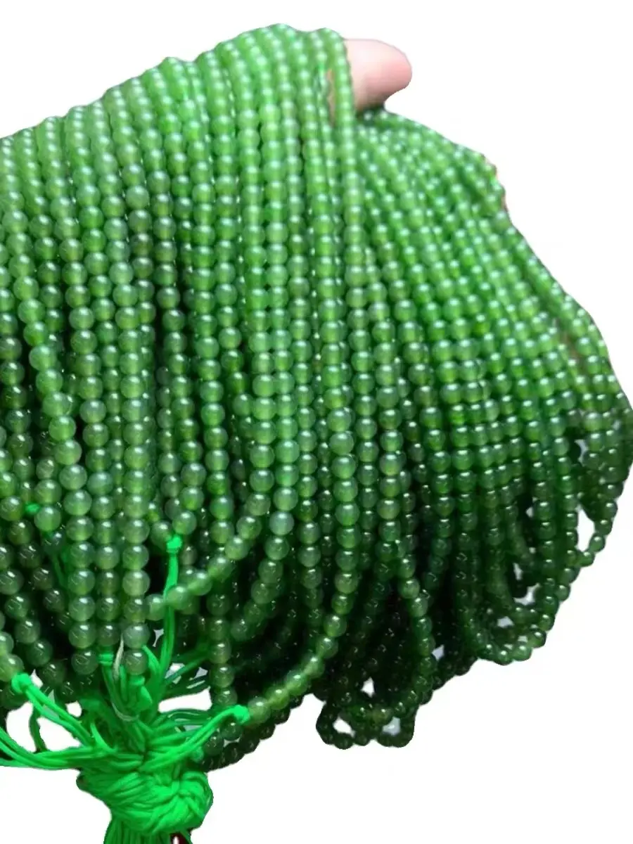 Beauty stone nephrite and field jade jasper mother bead necklace