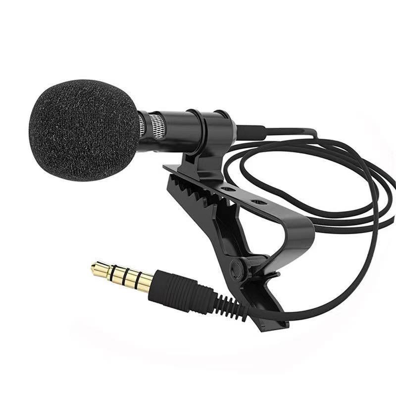 Micrô Lavalier Để Ghi Âm Trực Tiếp, Chính Hãng, Lucky Pluspower, 3.5Mm, Mini Studio, Giọng Nói, Kẹp Trên Ve Áo Cho PC 0