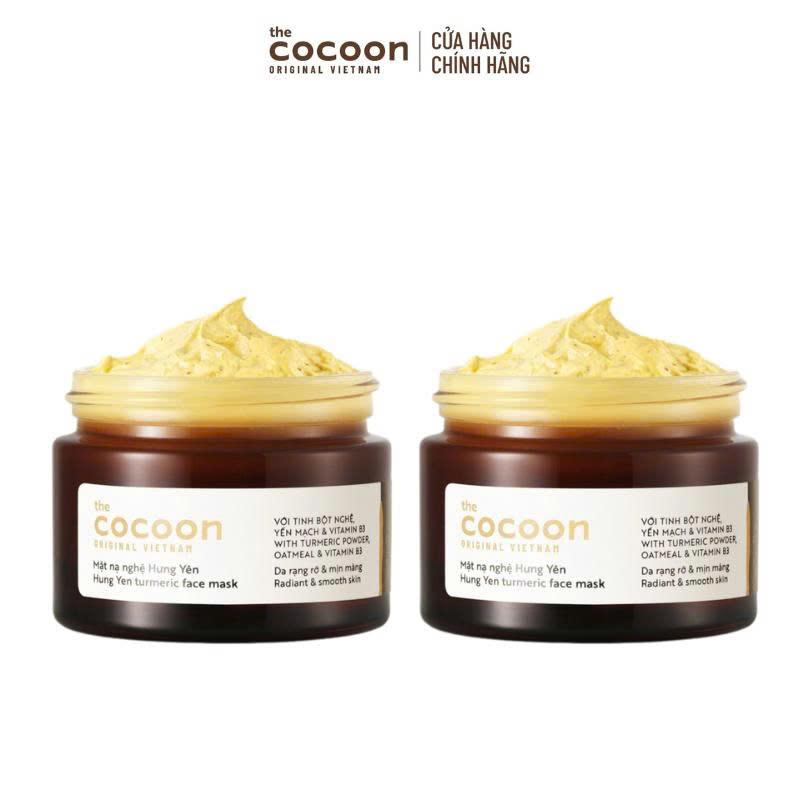 Combo 2 hũ Mặt nạ nghệ Hưng Yên Cocoon giúp da rạng rỡ & mịn màng 30ml