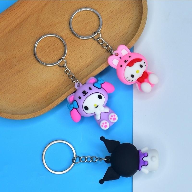 Gantungan Kunci Lucu Imut Karakter Kartun Anime Ganci Key Chain Serbaguna 5