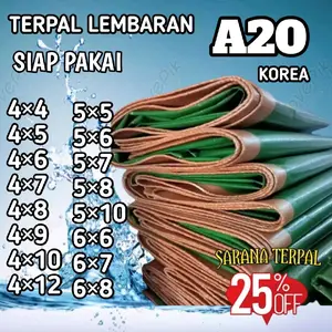 Terpal Korea Tipe A20 Tahan Air dan Panas Ukuran 4x5 4x6 4x7 4x8 4x10 4x12