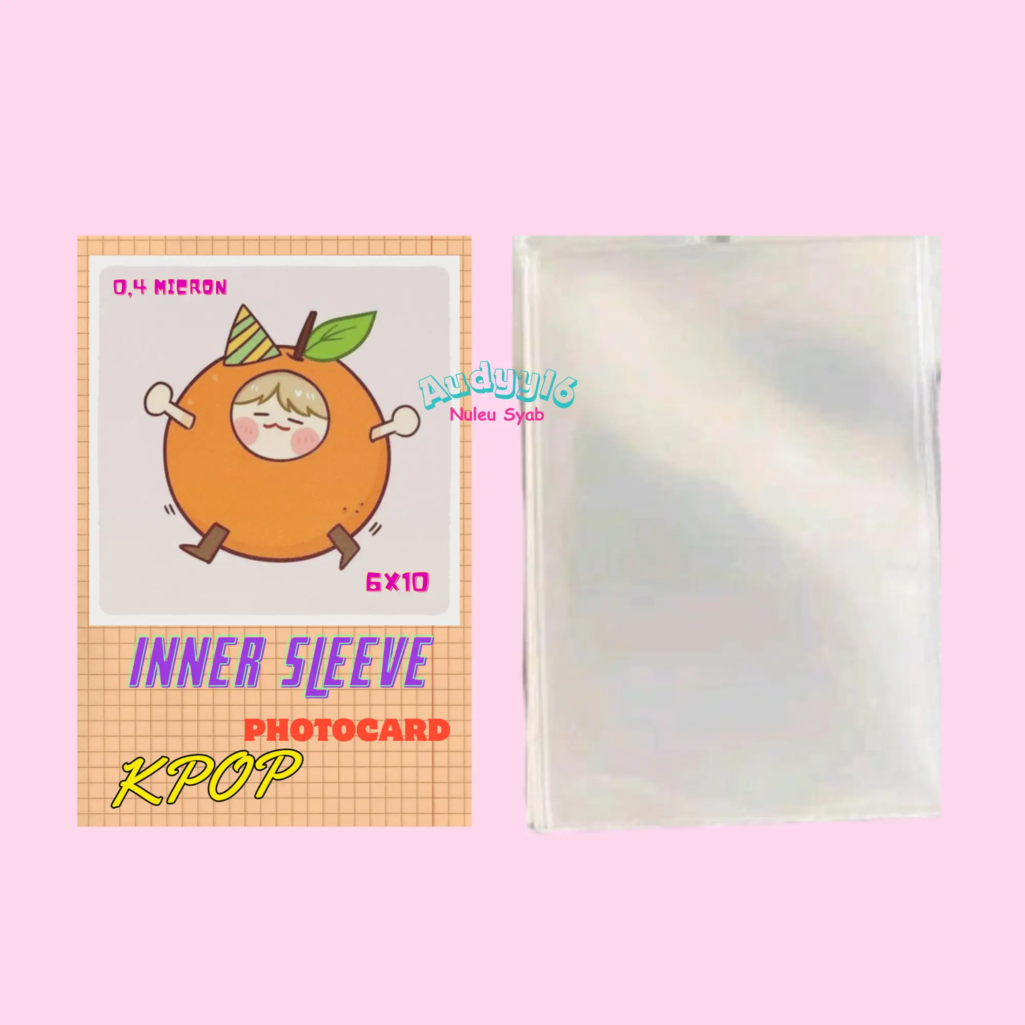 inner sleeve photo card ukuran 6×10 isi 20pcs