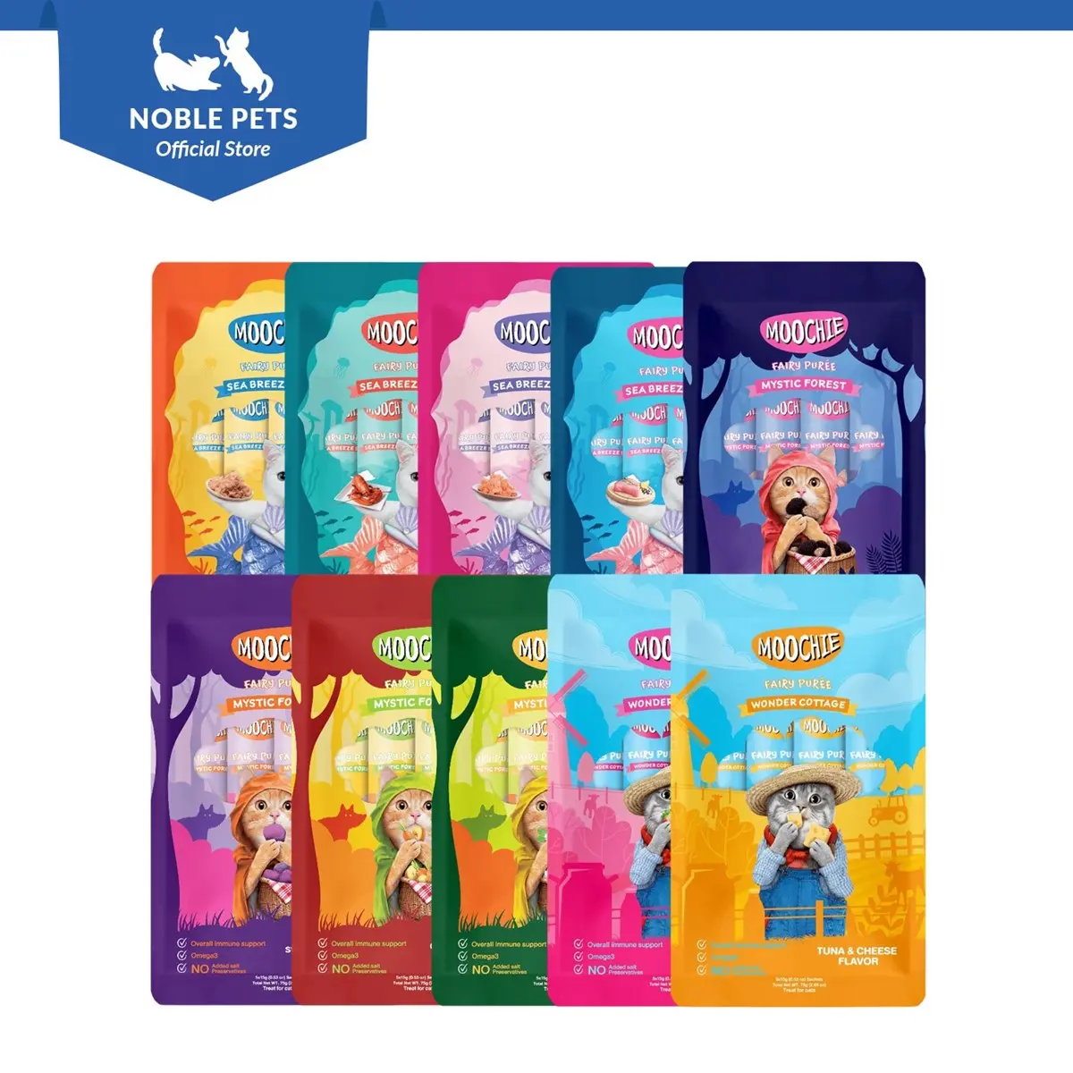 Moochie Fairy Purée Tuna Series 5pcs x 15g