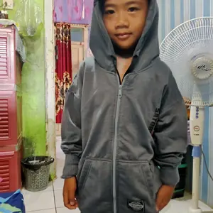 Neocloth - Jaket Zipper Hoodie Anak Laki Laki Terbaru Usia 1-15 Tahun - Bahan Flecee Warna Denim Hitam Maron Navy Coksu Fashion Sweater