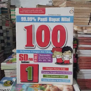 99,99% Pasti Dapat Nilai 100 Di semua Ulangan dan Ujian 9 in 1  Matematika,  Bhs. Indonesia, Penjas, Bhs. Inggris,  SBK,  PKn,  IPA, IPS,  TIK untuk SD/MI kelas 1