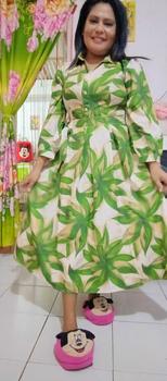 Product Review of [Ready Stock] FADFAD Gaun Rok Panjang Sedang Lengan Panjang Bermotif Cantik Gaya Modis from 🌹**A M**❤ 0