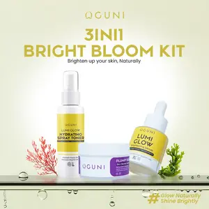 Bright Bloom Kit 3in1 Set | Lumi Glow Brightening Serum, Lumi Glow Hydrating Spray Toner & Plumpu Bounce Skin Barrier Moisturizer