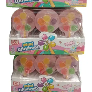 {HALAL BPOM} PERMEN JELLY LUNAK "KIPAS" MINI WINDMILL 1 BOX 30 PCS Merah