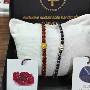 Ruby  Gemstones Bracelet for Women Aesthetic Samapura