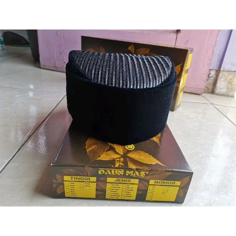 SONGKOK/PECI SUSUN FULL AC HITAM TINGIH 6cm 7cm 8cm