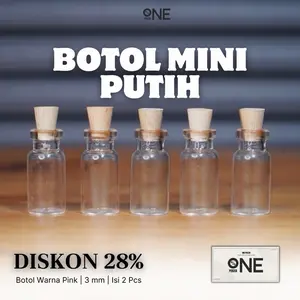 BOTOL MINI WARNA PUTIH ONEPERZEN