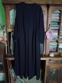 Product Review of dress karin//gamis kringkel Polos Navy from T**h 0