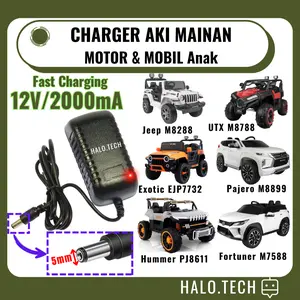 Charger Original Mobil PMB Motor PCX Exotic Yukita Mainan Carger Cas mainan anak 12V dan 6V Fast Charging Casan