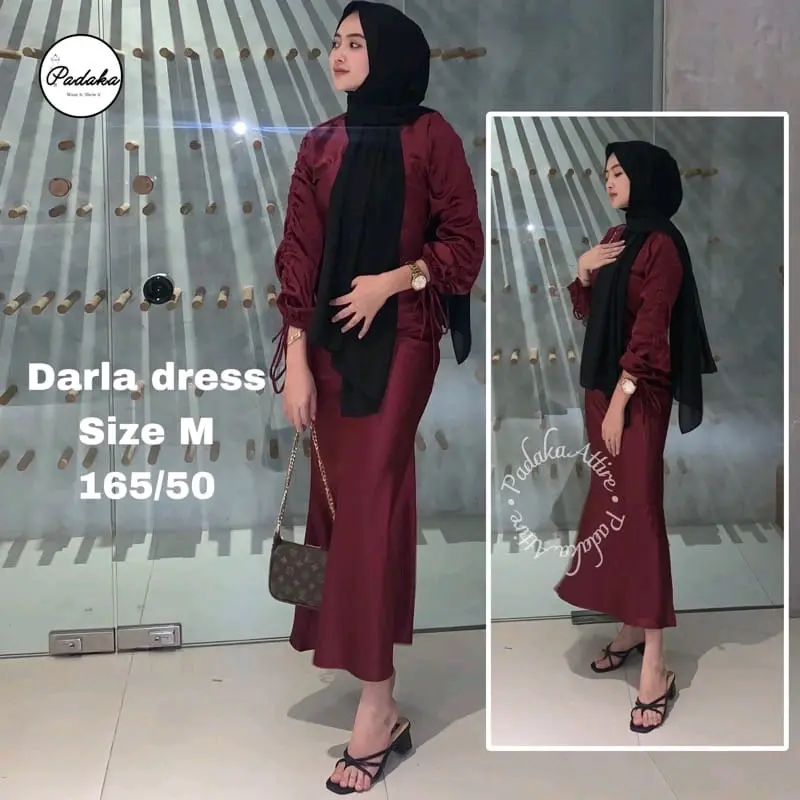 Darla dress kondangan wanita baju wisuda perpisahan ootd bridesmaids 8