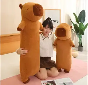 Mainan bantal Guling capybara ukuran 60cm dan 80cm halus dan lembut guling anak