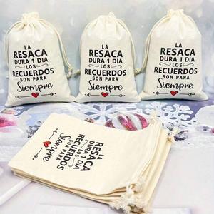 Paquetes de regalo beige con bolsas con cremallera (5/10/20 piezas), bolsas con cordón para fiestas de boda, resaca, San Valentín, temáticas de una noche, para fiestas, envolver regalos y días festivos.