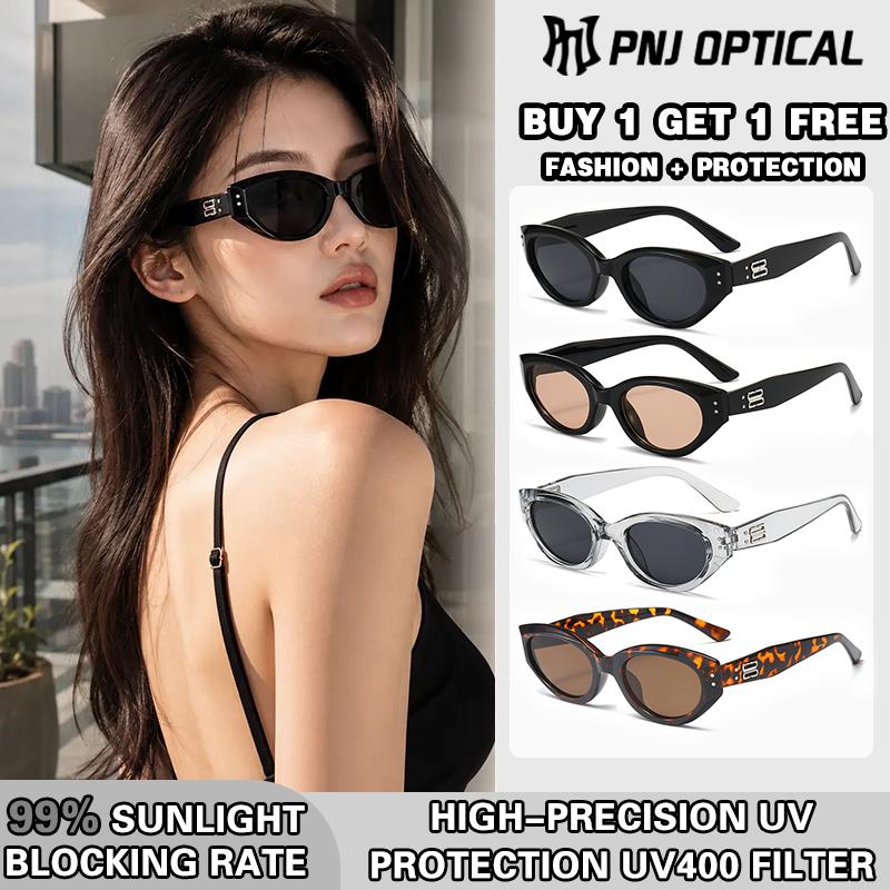 Kính râm mắt mèo, chống tia UV400, kiểu dáng Hàn Quốc đơn giản và thanh lịch, thiết kế thời thượng, phù hợp cho cả nam và nữ. Gọng kính nhỏ thời trang, phong cách cao cấp cho bãi biển và hoạt động ngoài trời.