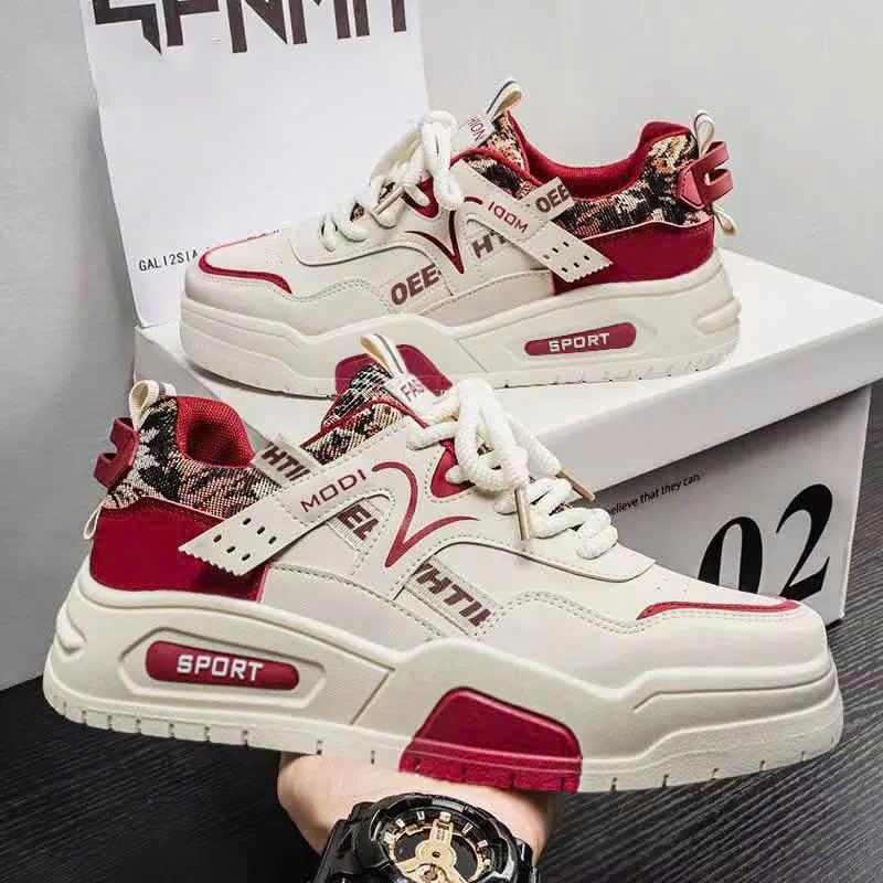 Giày Nam Sneaker, Giày Thể Thao 3 Màu Hàng Cao Cấp Đế Cao Su Mẫu Mới New AV3015 - Shoes, Đế Bằng