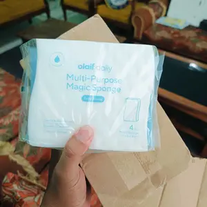 [Bundle] Olaif Daily Multi-Purpose Magic Sponge - 8 pcs (2 x 4 pcs) pembersih spons