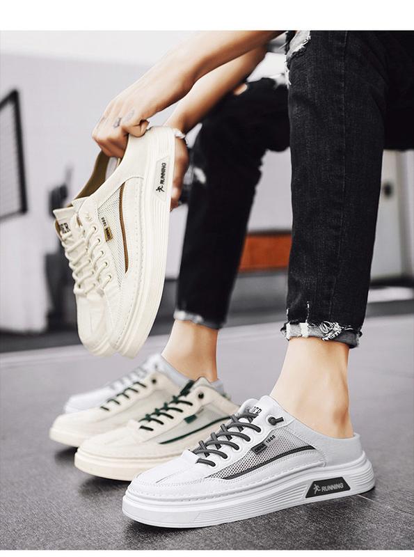 Product Introduction of Half Slippers Men's Summer Outdoor Office Work Pump Men's Heel-Free Lazy Casual Sandals Non-Slip Kasual Sandal Slippers Flat 10