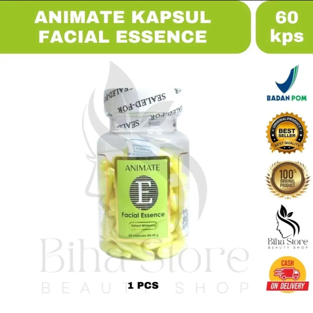 Animate Kapsul Lotion Tubuh Pencerah