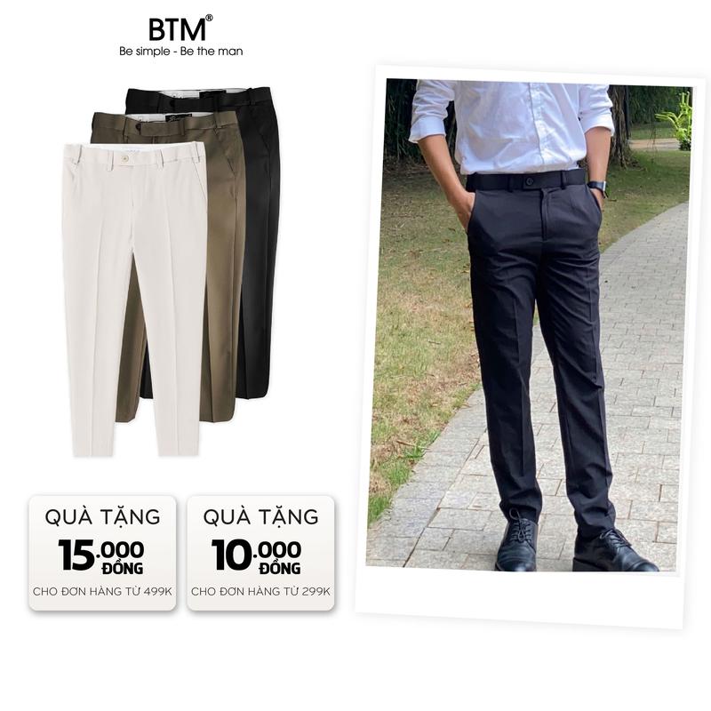 Quần Tây Nam Dài BTM Tăng Giảm Cạp Vải Tuypxi Chéo Hàn - Form Slimfit Menswear Mã 33.197