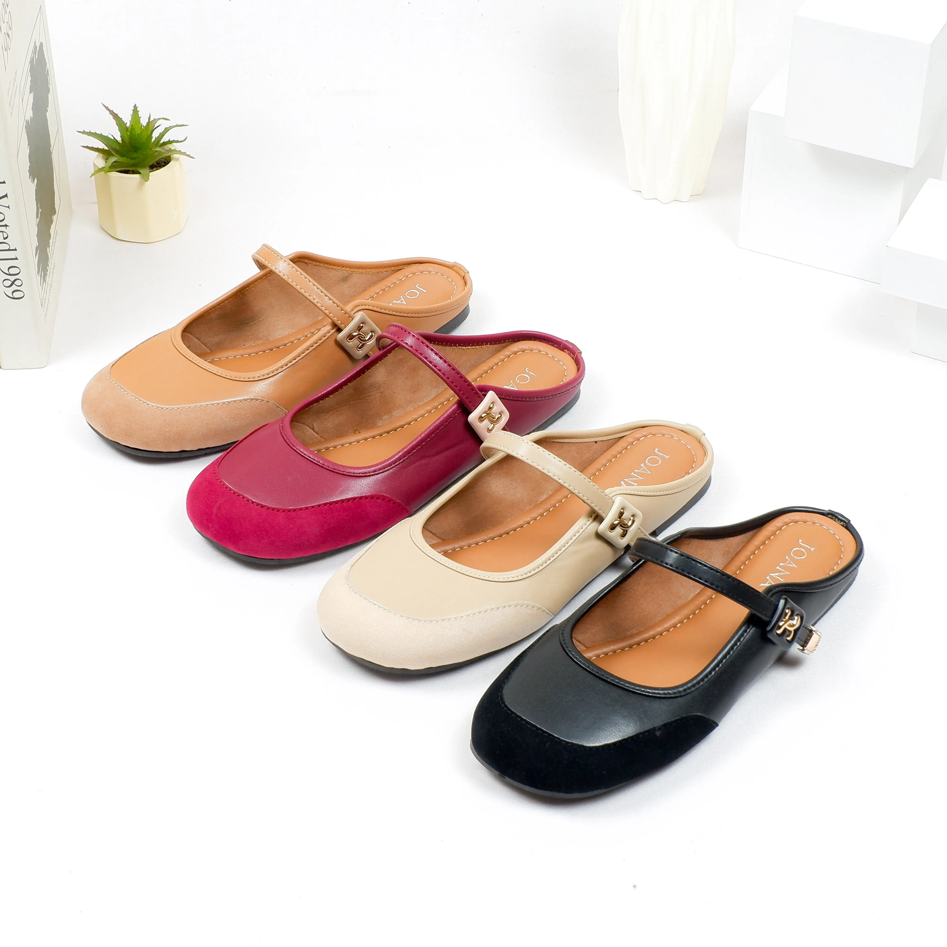 Joana - Allena sepatu sandal flat wanita sepatu mules wanita terbaru