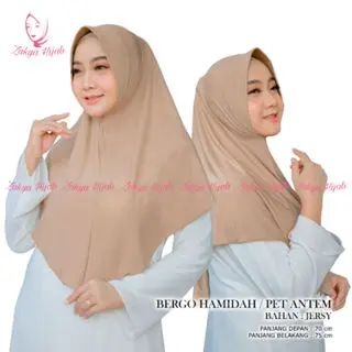 Jilbab Bergo Instan / Jilbab Instan / Jilbab Sport Hamidah / Bergo Sport Size S M L Kerudung Nyaman Muslim 3