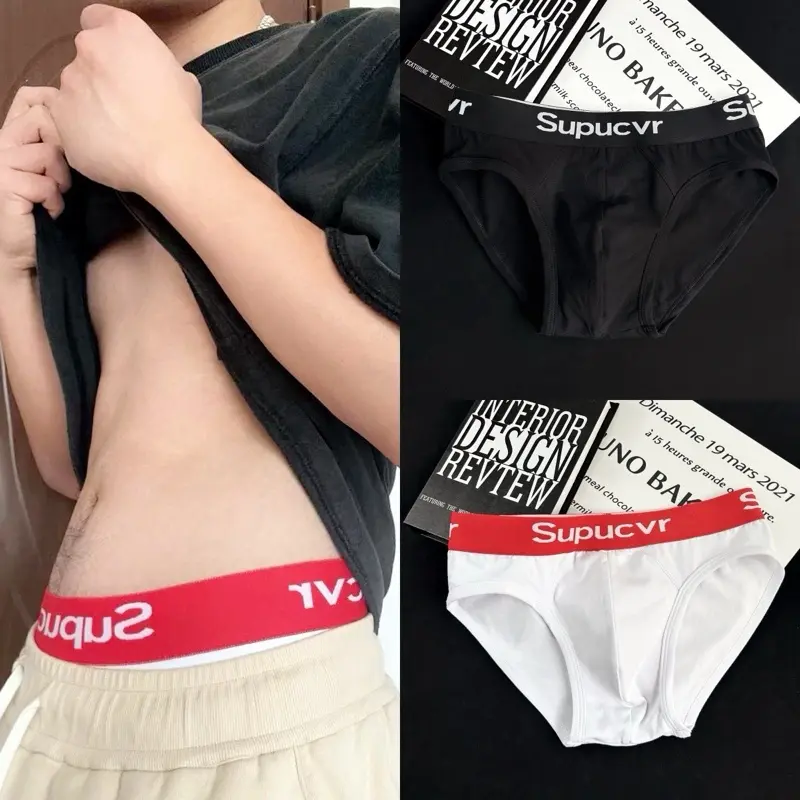 Hộp 4 chiếc Quần lót nam , quần sịp nam boxer, sịp đùi nam chất liệu Thun lạnh thoáng mát kháng khuẩn SUP underwearmen ( Đỏ đen trắng xám) 0