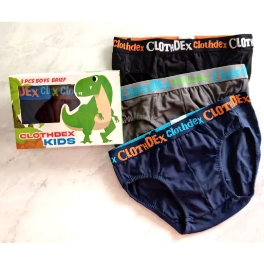 TERACOTTA19 - Celana dalam anak cowok laki-laki CLOTHDEX KIDS karet boxer [ 3 PCS ]