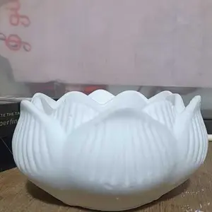 LOTUS HORDER Tempat Wadah Lilin Aromaterapi & Pembakar Dupa Bukhur Kerucut Unik untuk Estetika Ruangan - Candle