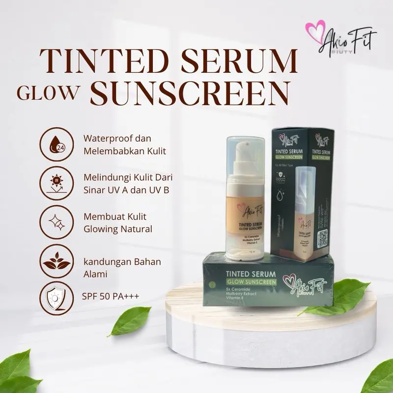 Akiofit Biuty Tinted Serum Glow Sunscreen Facial Pencerah Wajah 5