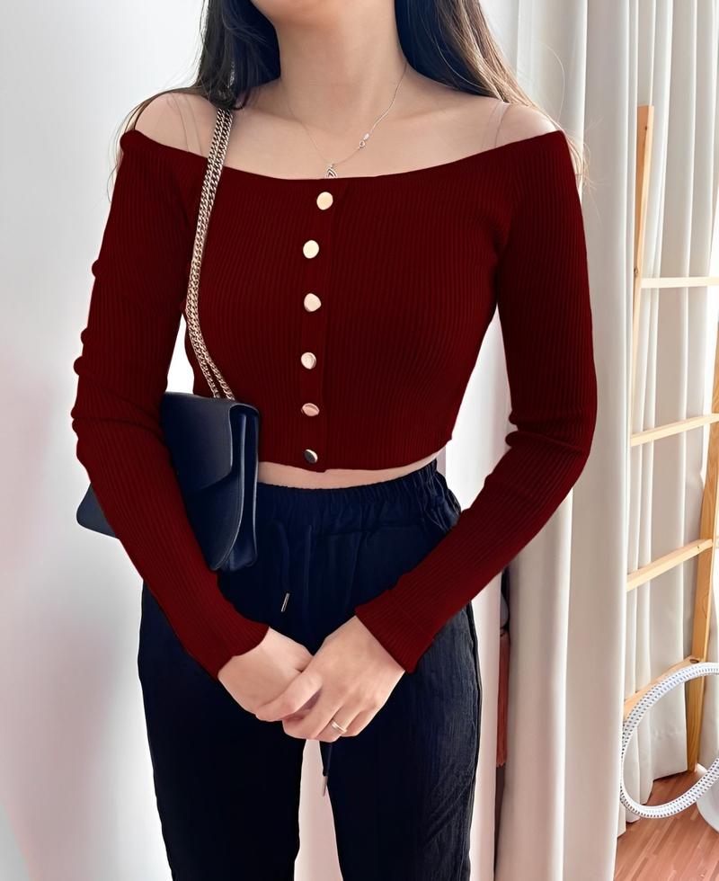 Product Introduction of GFS Blouse Rajut Sabrina Ld 80 - 90 cm P 40 cm B 200 gr Cotton Polyester #4507 14
