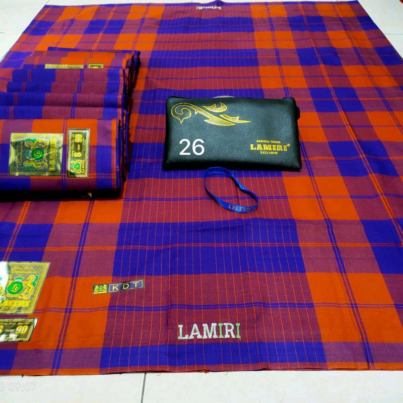 SARUNG LAMIRI KDT TERMURAH HALUS  Lembut motip Kotak Dua tropong  sandur madura rayon premium Muslim Santri Nyaman di pakai bayar di tempat Pria 5