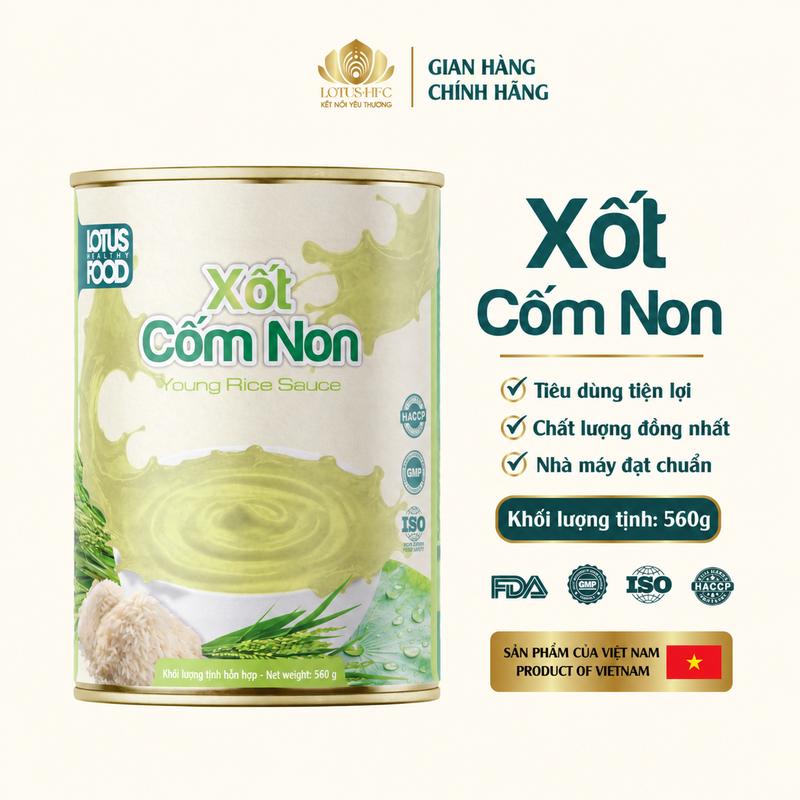 Xốt Cốm Non Lotus Cao Cấp Nguyên Liệu Pha Chế F&B Trà Sữa, Đá Xay, Latte - Tiện Lợi, Thơm Ngon, An Toàn