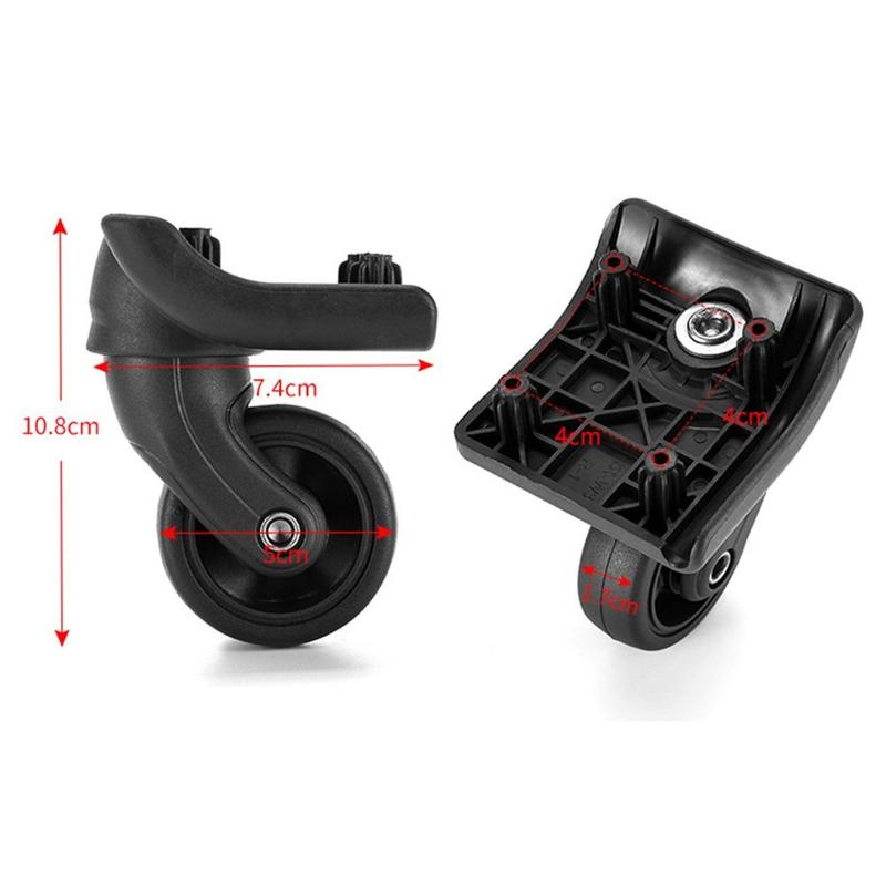 Resistant Flexible Suitcase Parts Axles Mute Luggage Wheel Travel Suitcase Wheels Suitcase Wheels Swivel Casters 2