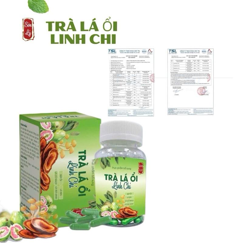 viên uống thảo mộc Trà Lá Ổi Linh Chi bổ sung vitamin C hỗ trợ chăm sóc sắc đẹp