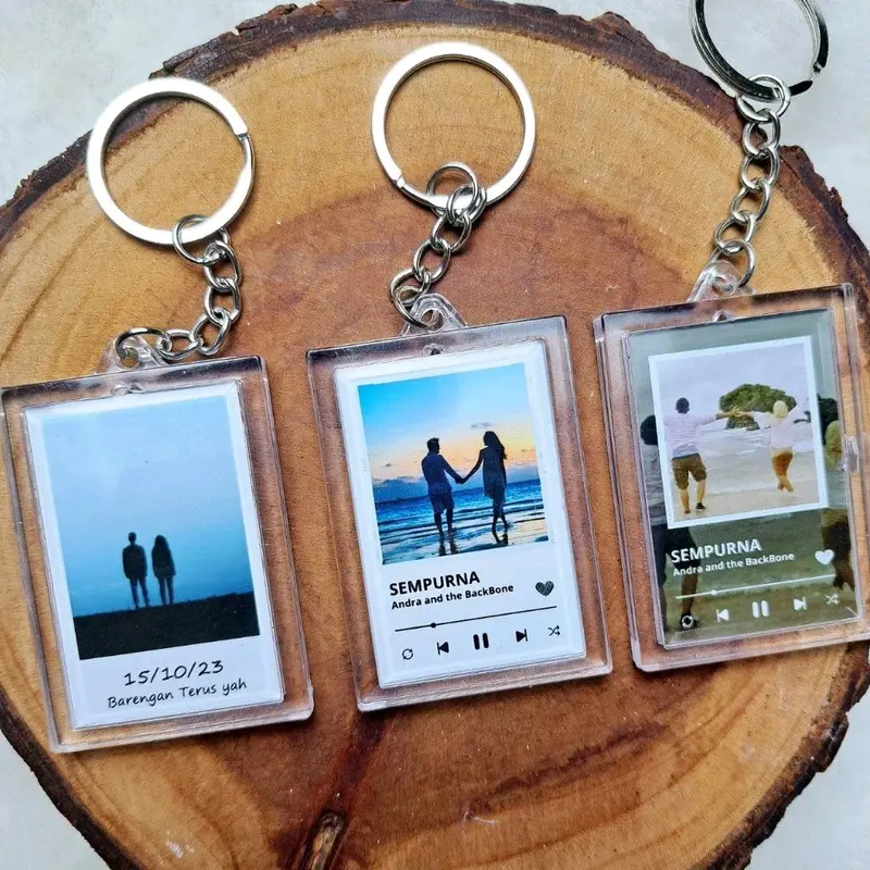 Gantungan Kunci Custom Foto dan Nama 1