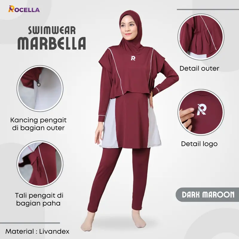 NEW LAUNCHING ROCELLA SWIMWEAR MARBELLA, BAJU RENANG MUSLIMAH 2