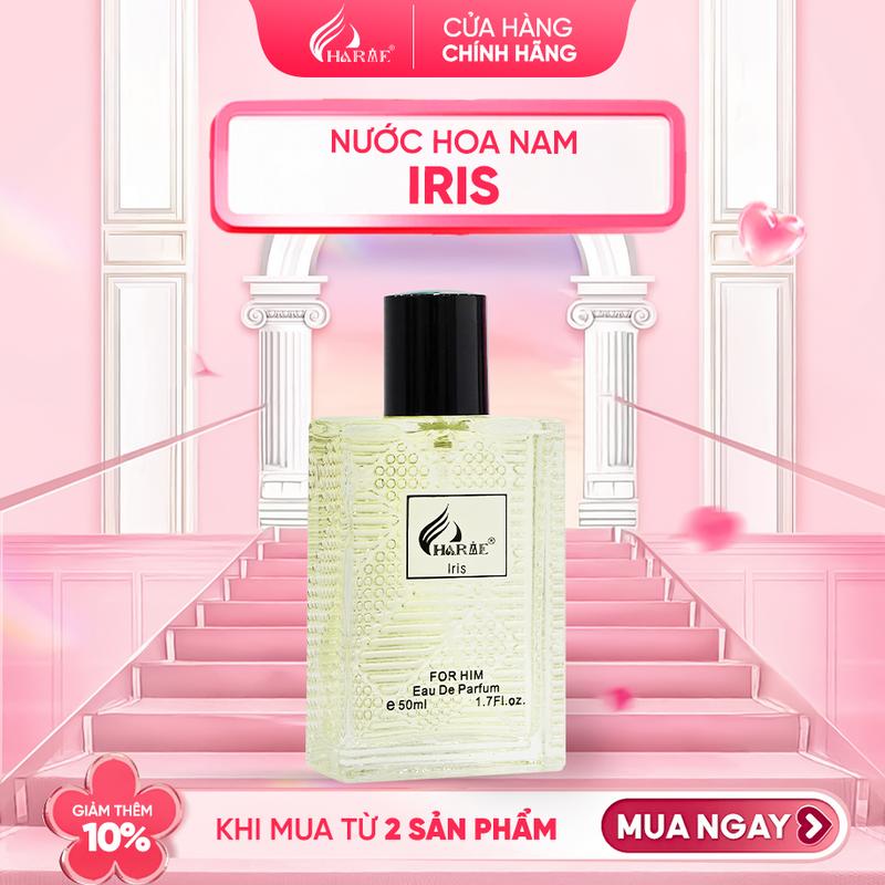 Nước hoa nam Charme IRIS 50ml hương thơm cam bưởi bạc hà thanh mát