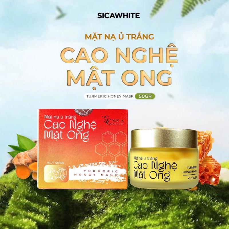 [L01] Mặt Nạ Ủ Trắng CAO NGHỆ MẬT ONG (PHIÊN BẢN CAO CẤP) - Hỗ Trợ Dưỡng trắng, Mịn màng, Lỗ chân lông to, Thâm, Sạm, Ăn nắng - Khối Lượng 50gr - Skincare Cosmetics Làm Đẹp Da