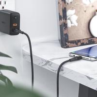 Gambar AUKEY Kabel Charger 18W USB A to USB C Kevlar Core Fast Charging Android Samsung  CB-AKC2 - Black dari AUKEY OFFICIAL STORE Kota Administrasi Jakarta Timur 2 Tokopedia