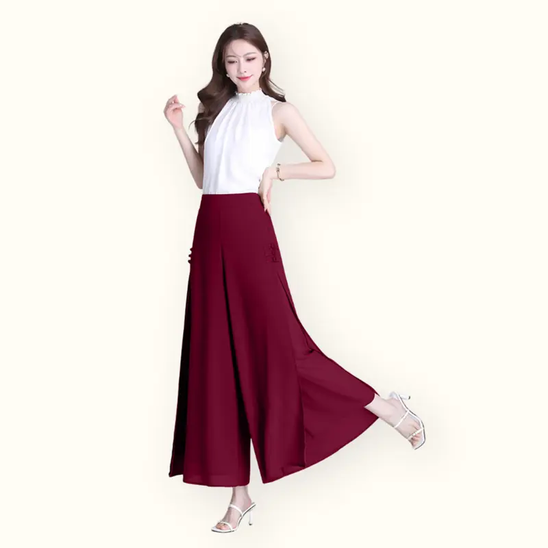 Celana Panjang Sifon wanita gaya korea cantik dan elegan - Jfashion Vista 1