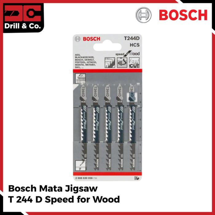 Gambar Bosch T 244 D Mata Gergaji Jigsaw Halus / Jigsaw Blade Clean Cut dari Drill&Co Kota Administrasi Jakarta Barat Tokopedia