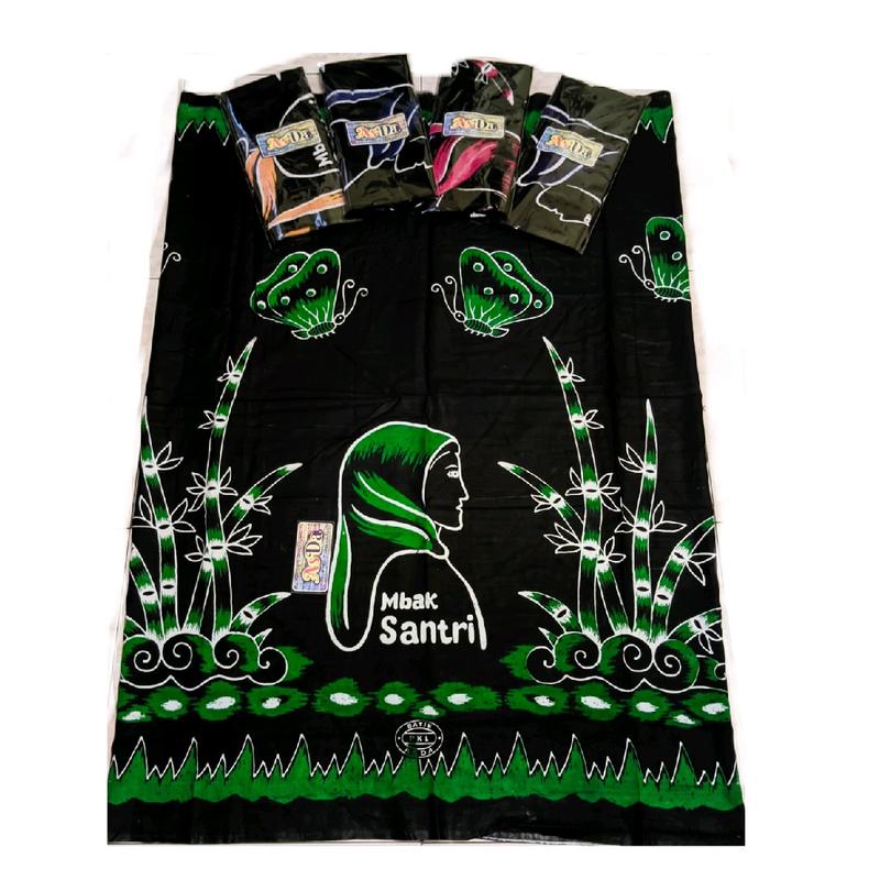 PREMIUM SARUNG SANTRI PUTRI / SARUNG SANTRI WANITA / SARUNG GOYOR WANITA Rayon Batik Muslim Dewasa Nyaman 1