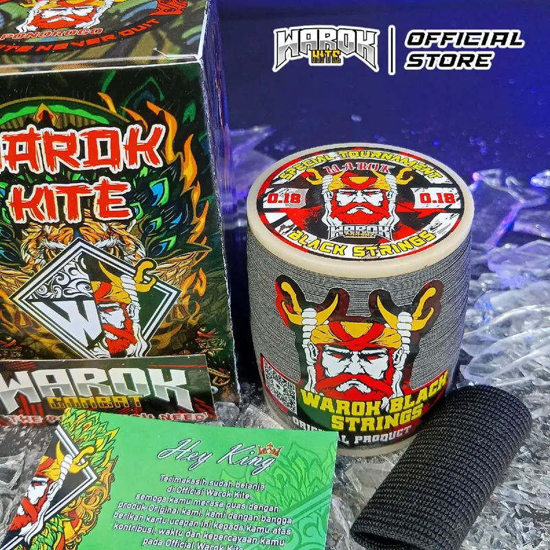 Gelasan Matot Tournament Warok BLACK STRINGS 0,22 Import ( Bahan Senar Matot Hitam Import ) 4