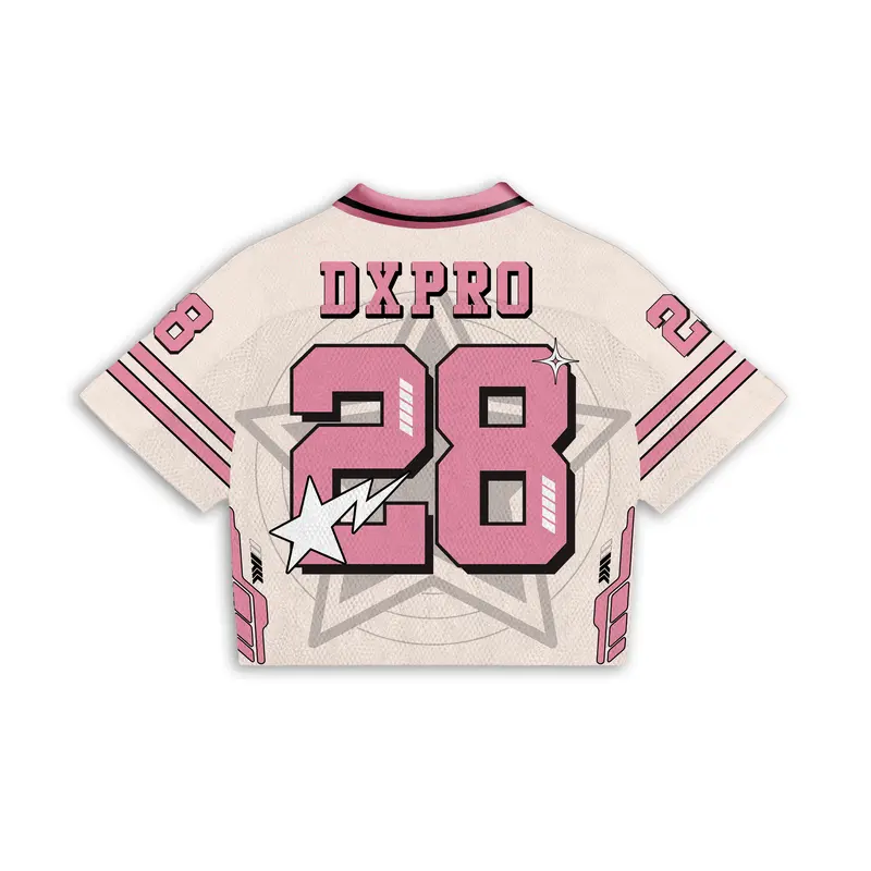 DXPRO 28 Pink Series Jersey Boxy Unisex FS 3